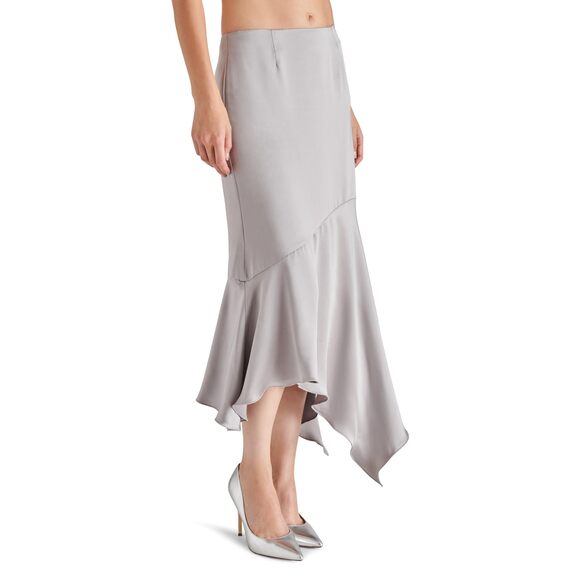 Steve Madden Apparel Women's Lucille Skirt, Ash Grey - Picture 3 of 4